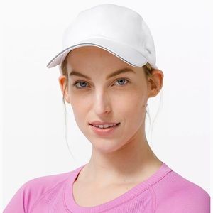 Lululemon White Fast and Free Run Hat